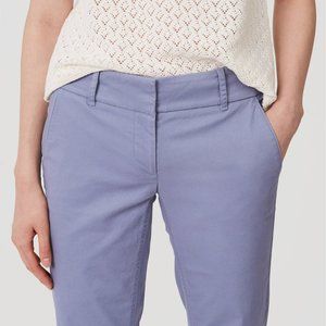 Loft Cropped Skinny Chinos Pants, Light Blue